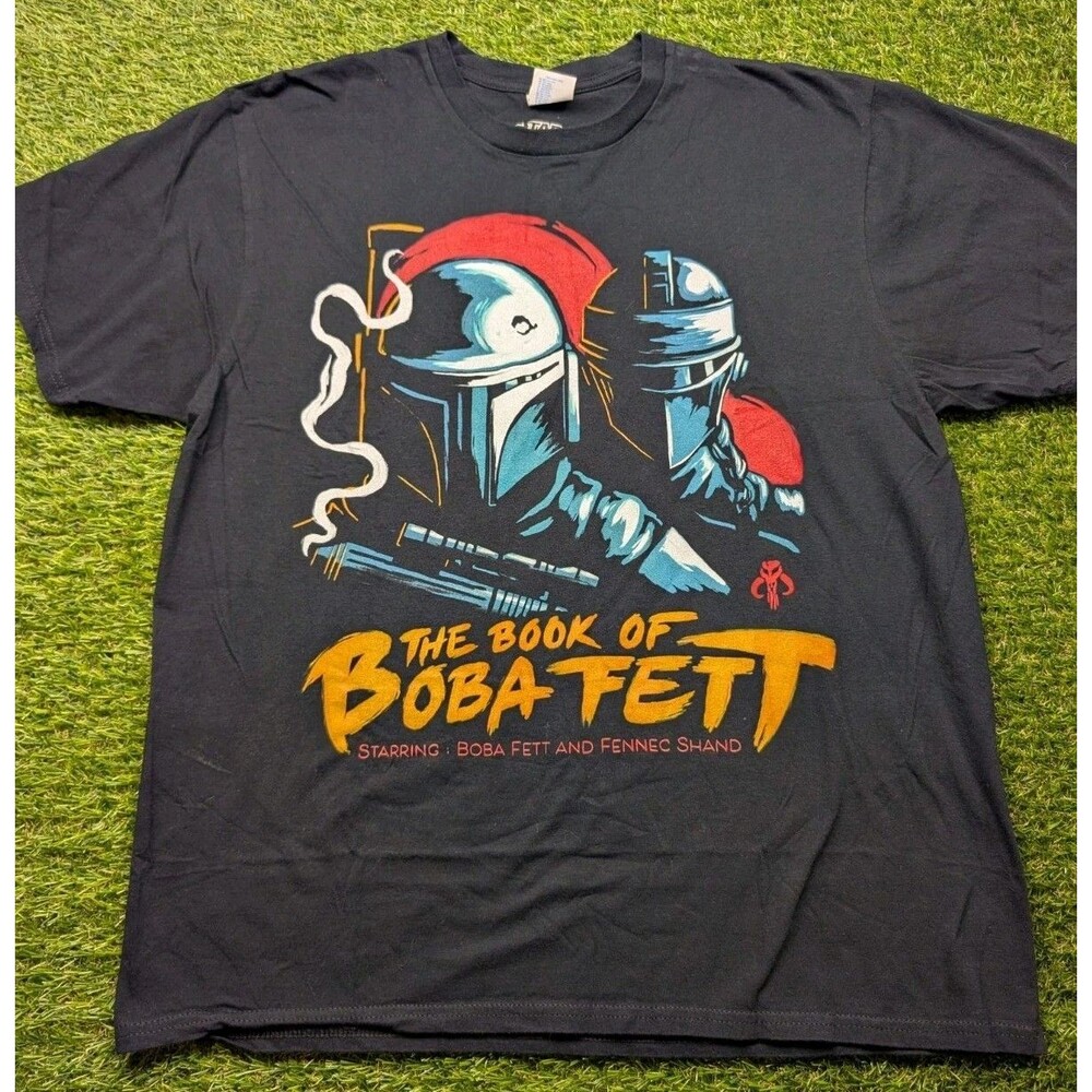 The Book of Boba Fett Star Wars Shirt Mens Large Black Lucasfilm Graphic